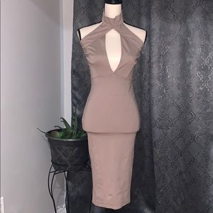 Midi Mocha Sexy Dress